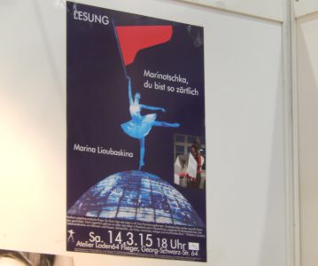 Lesungen mit Marina Lioubaskina auf der Leipziger Buchmesse, 13.-15.03.2015